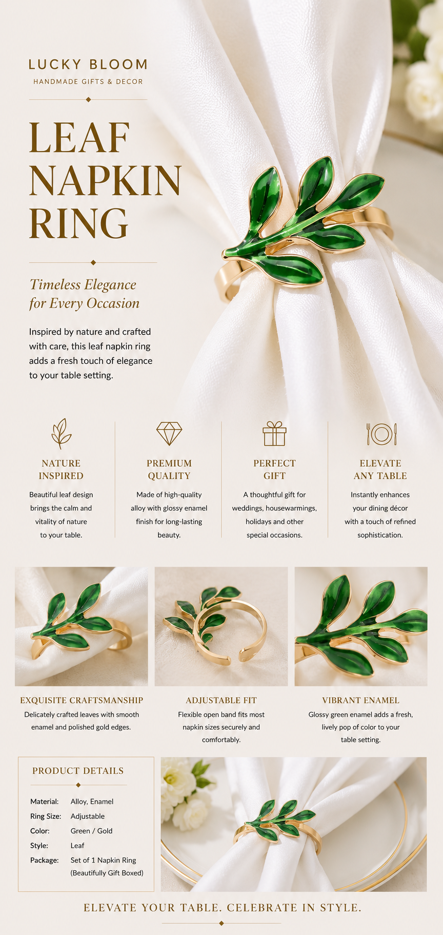 Elegant Napkin Rings