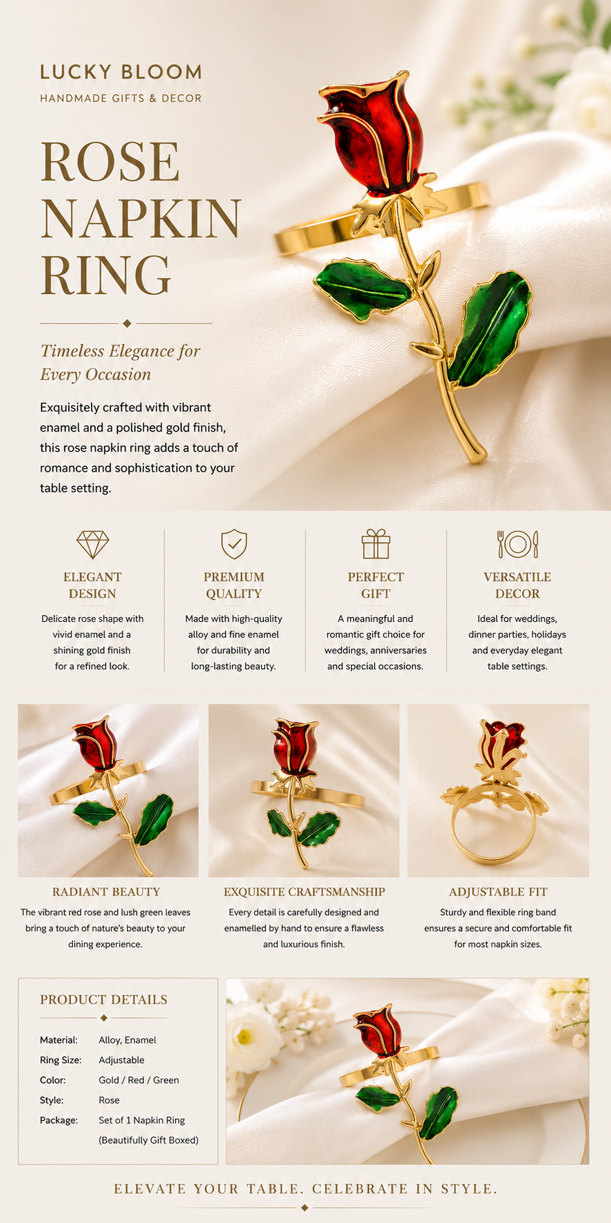Elegant Napkin Rings
