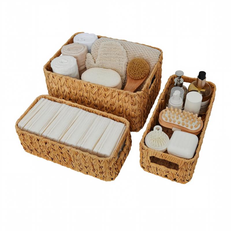 Three-Piece Shelf Storage Basket Set--3-Piece Set