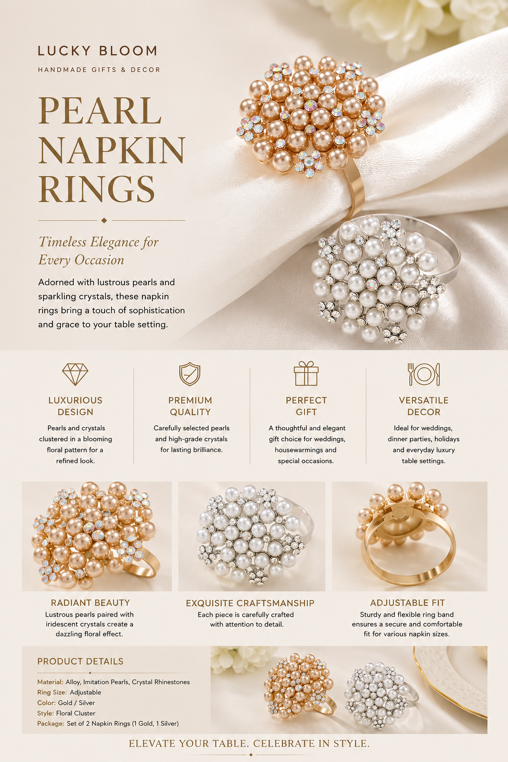 Elegant Napkin Rings