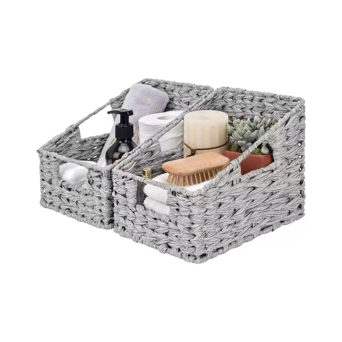 Khaki Trapezoid Storage Basket