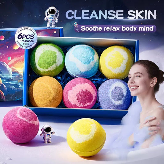 SADOER Planet Bath Bomb Gift Set – 6 Pieces