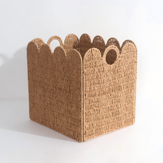 Foldable Water Hyacinth Storage Basket - 12tub