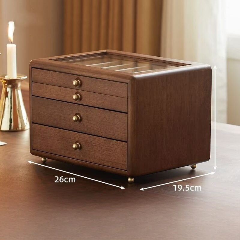 Solid Pine Wood Jewelry Box