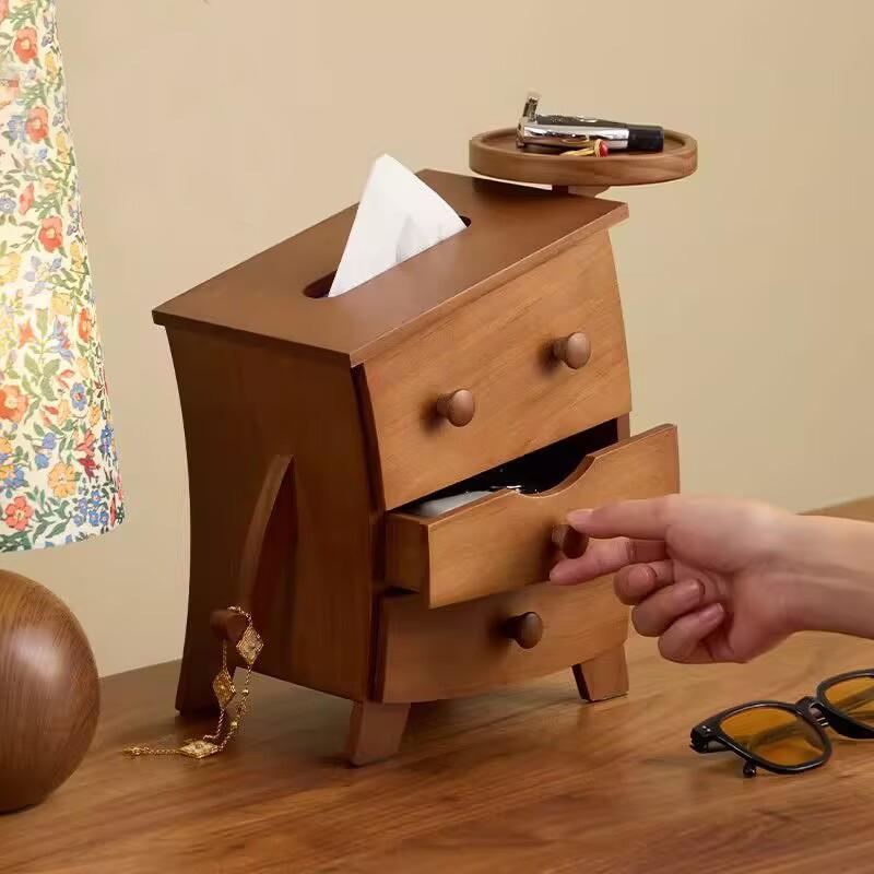 Cute Solid Wood Jewelry Organizer Box 2