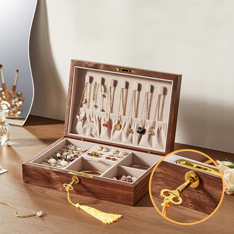 Lucky Bloom Wooden Jewelry Box